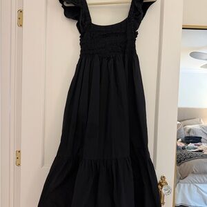 Aqua Black Cotton Top